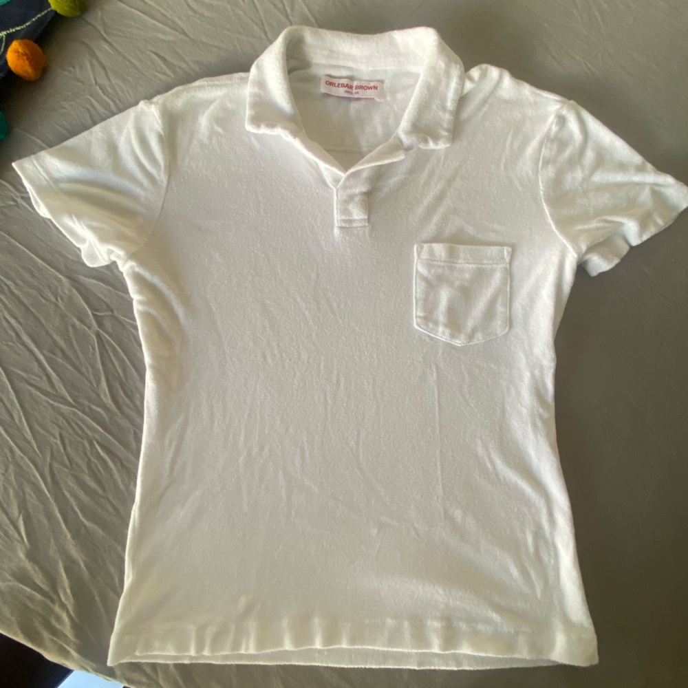 Orlebar Brown Soft White Polo Shirt